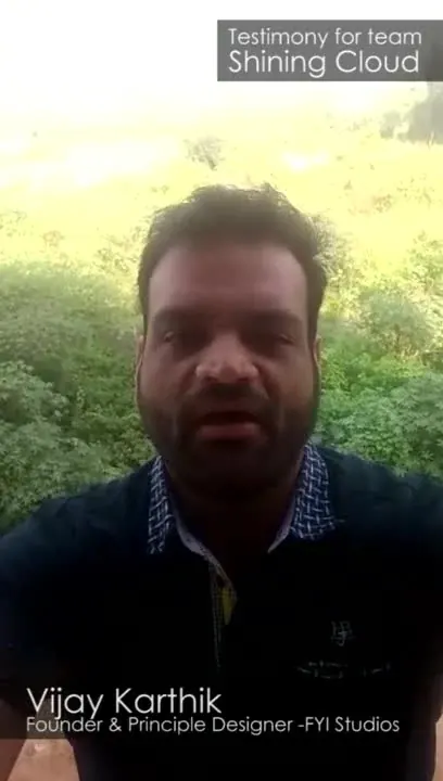 Video still of Vijay Karthik